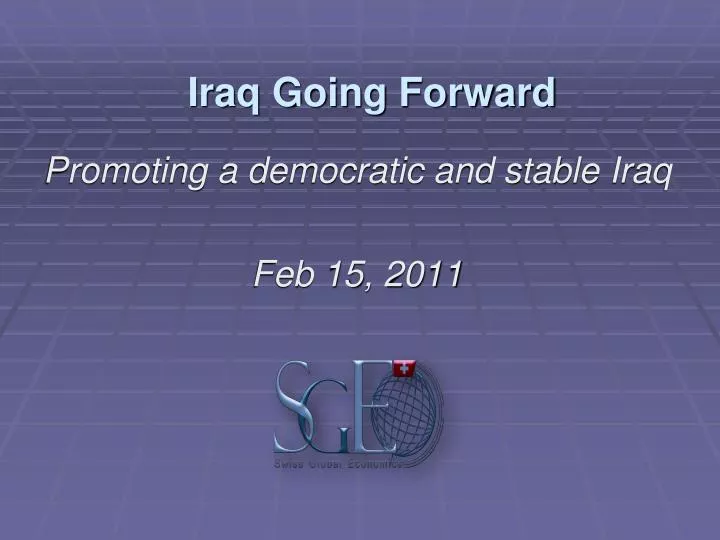 iraq going forward