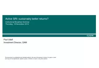 Active SRI: sustainably better returns?