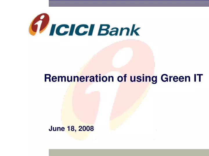 remuneration of using green it