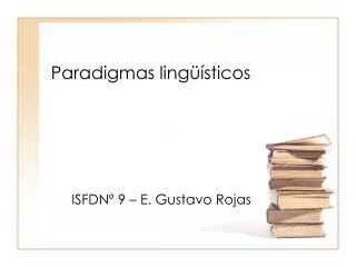 paradigmas ling sticos