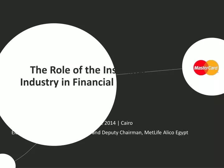 the role of the insurance i ndustry in financial i nclusion