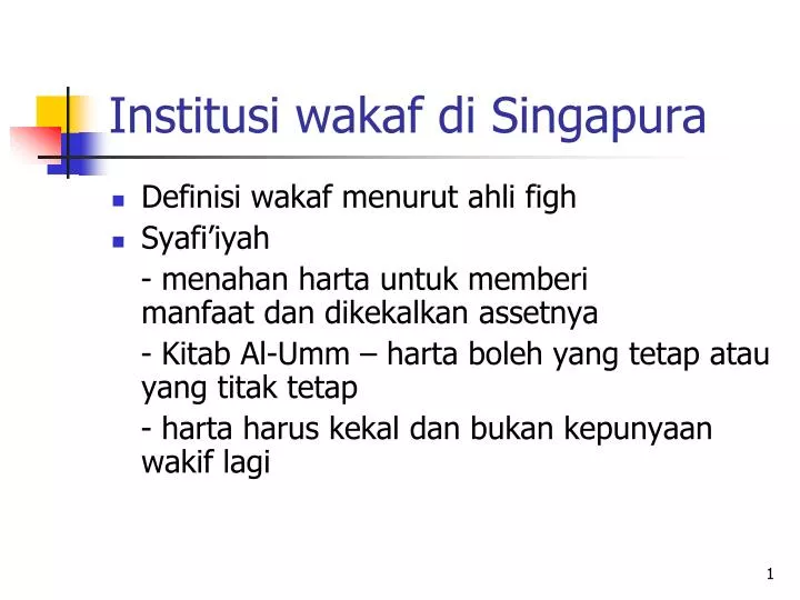 institusi wakaf di singapura