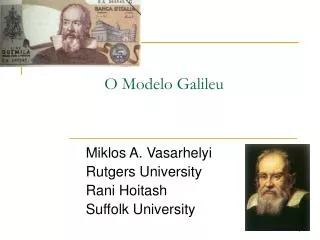 o modelo galileu