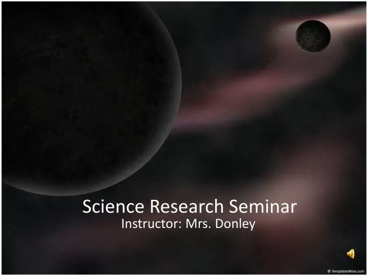 science research seminar