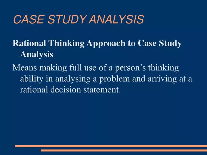 case study analysis