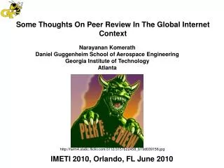 Some Thoughts On Peer Review In The Global Internet Context