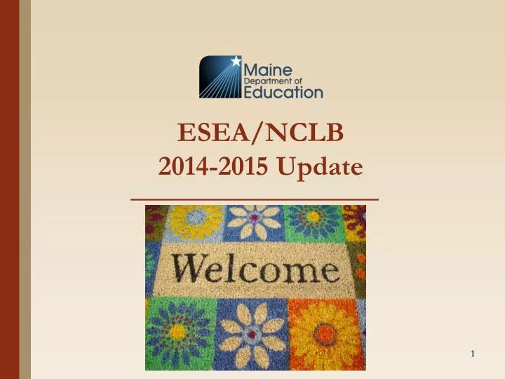 esea nclb 2014 2015 update