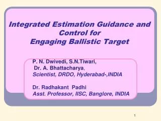 Integrated Estimation Guidance and Control for Engaging Ballistic Target