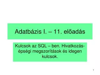 adatb zis i 1 1 el ad s
