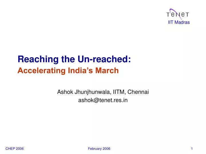 reaching the un reached accelerating india s march