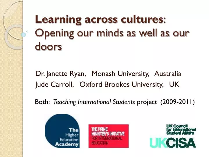 learning across cultures opening our minds as well as our doors