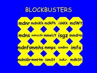 blockbusters