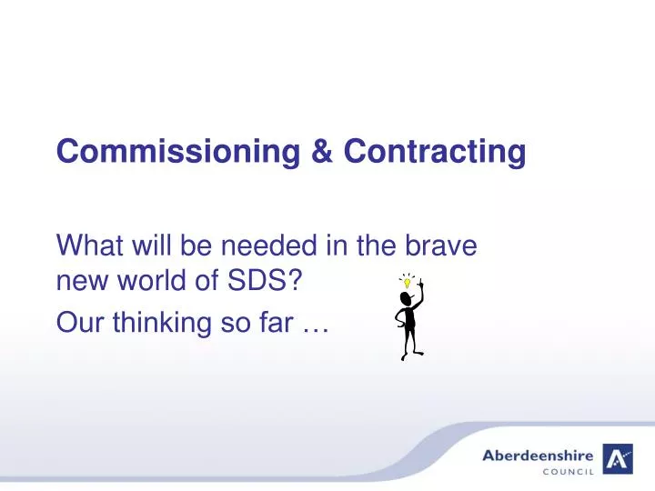 commissioning contracting