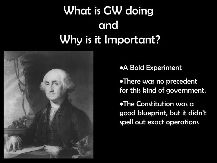 what is gw doing and why is it important