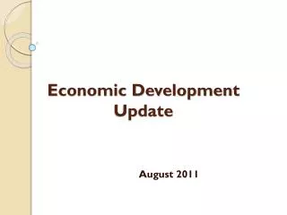 Economic Development Update