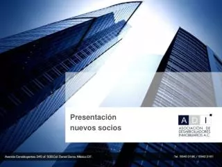 presentaci n nuevos socios