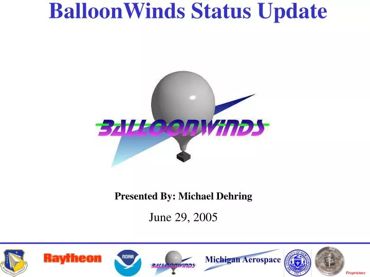 balloonwinds status update