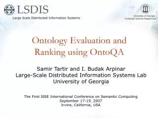 Ontology Evaluation and Ranking using OntoQA