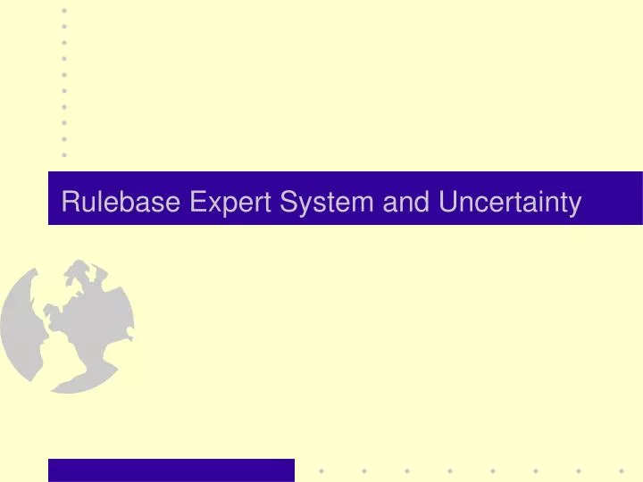 rulebase expert system and uncertainty