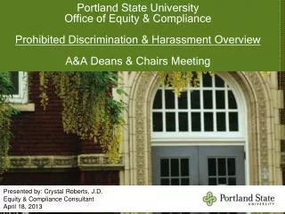 Portland State University Office of Equity &amp; Compliance