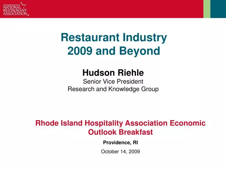 restaurant industry 2009 and beyond
