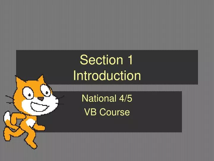 section 1 introduction