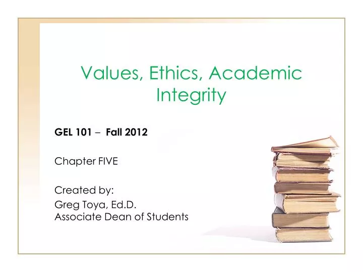 values ethics academic integrity