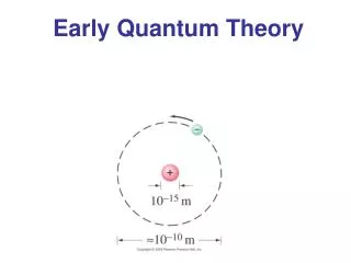 Early Quantum Theory