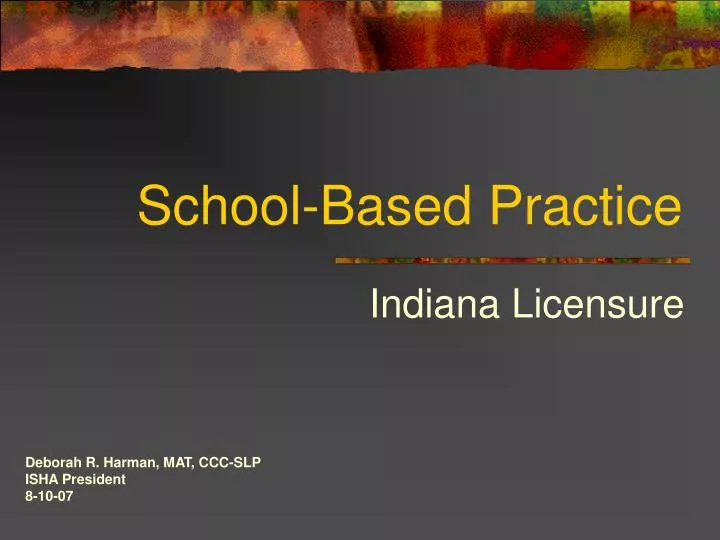 school based practice