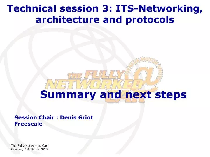 technical session 3 its networking architecture and protocols