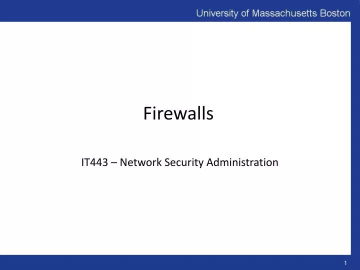 firewalls