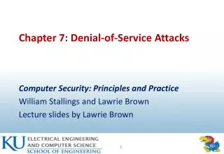 Chapter 7: Denial-of-Service Attacks