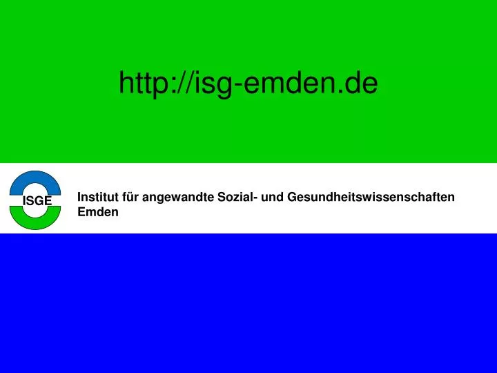 http isg emden de