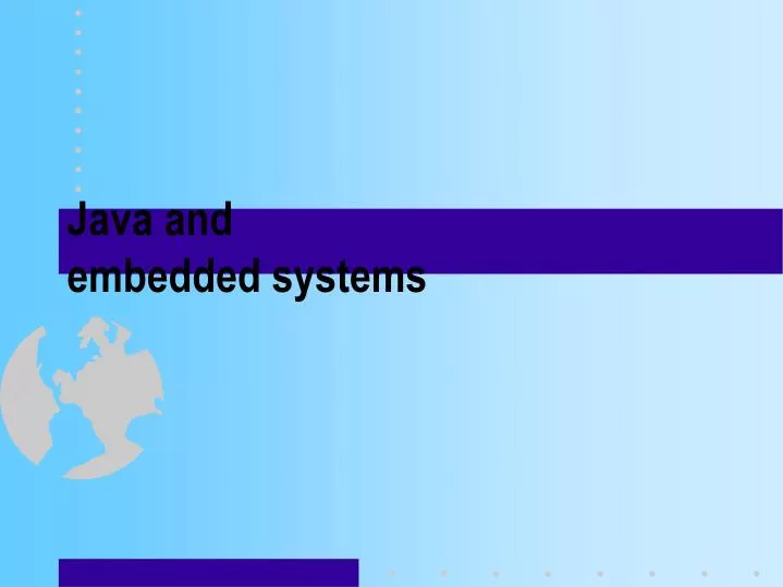 java and embedded systems