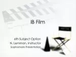 IB Film - slide 1