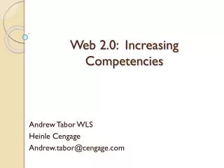 web 2 0 increasing competencies