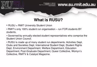 What is RUSU?