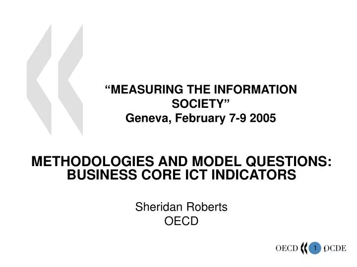 measuring the information society geneva february 7 9 2005