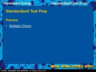 Standardized Test Prep