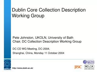 Dublin Core Collection Description Working Group