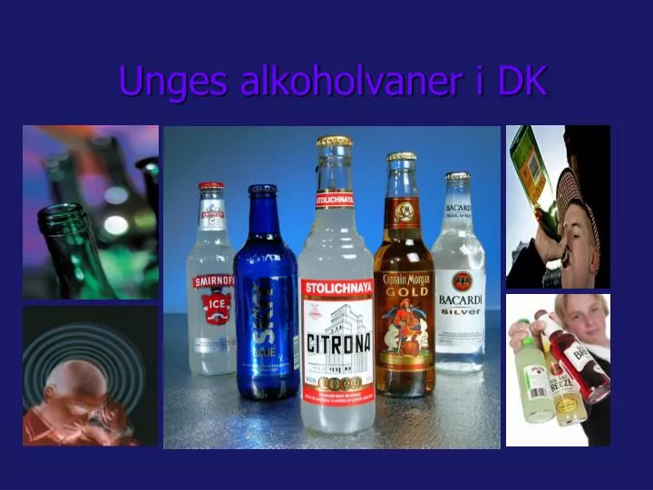 unges alkoholvaner i dk