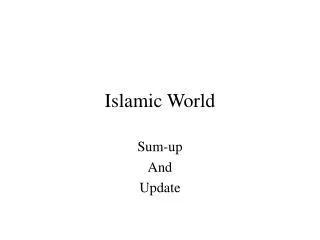 Islamic World