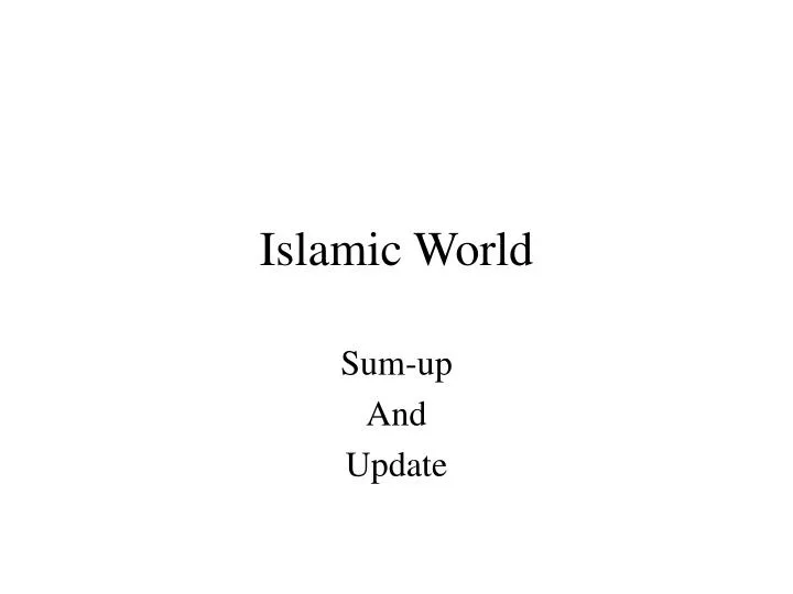 islamic world