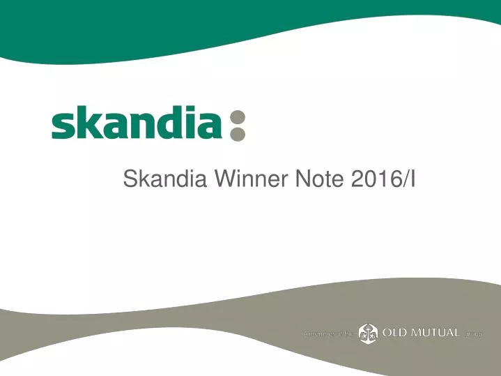 skandia winner note 2016 i