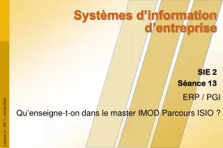 syst mes d information d entreprise