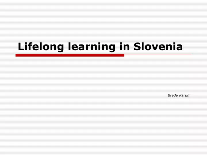 lifelong learning in slovenia