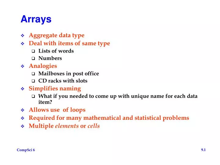 arrays