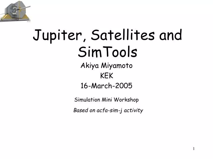 jupiter satellites and simtools