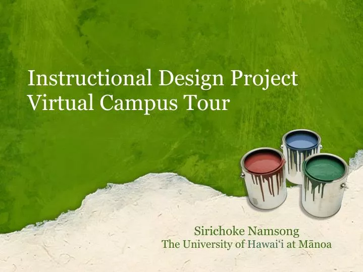 instructional design project virtual campus tour