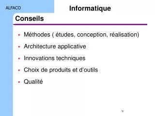 conseils